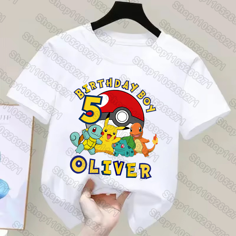 Anime Cosplay Pokemon - T-shirts pour enfants Pokemons Pikachu, t-shirt