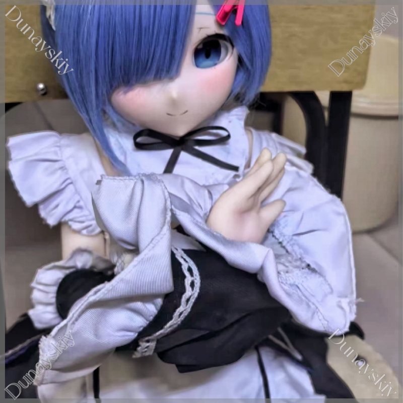Anime Cosplay Rem - Tenue de cosplay de demoiselle d'honneur