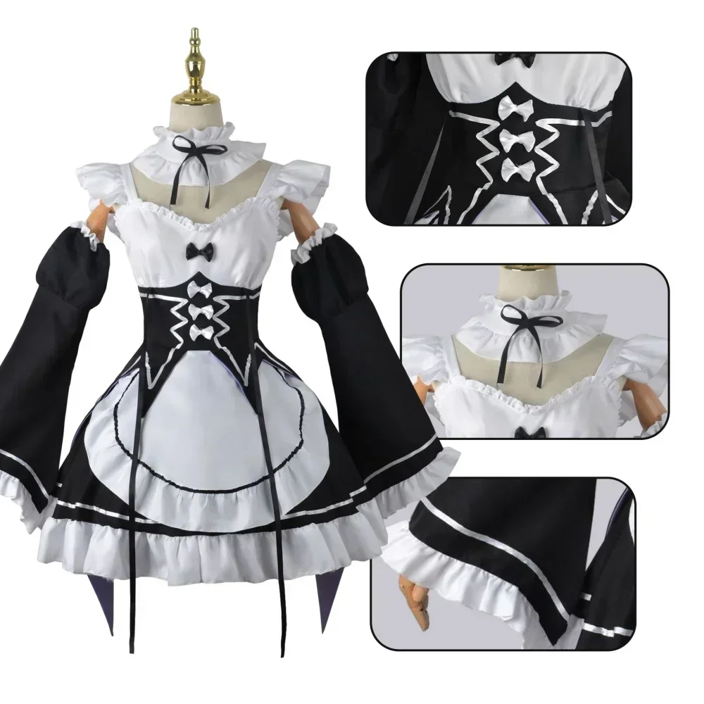 Anime Cosplay Rem - Costume de cosplay Anime Ram Rem