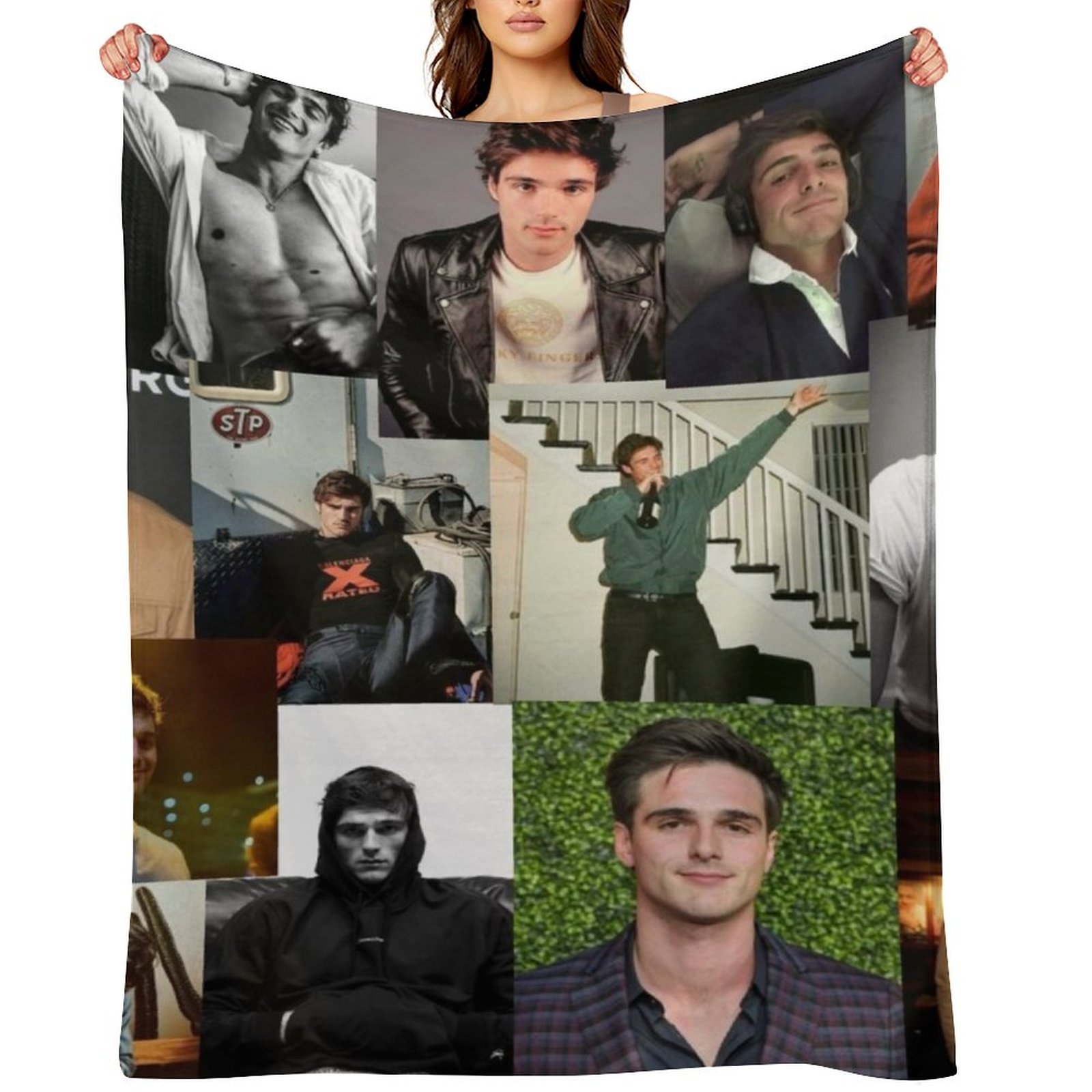 Anime Cosplay Pics - Couverture à motifs Jacob Elordi, douce