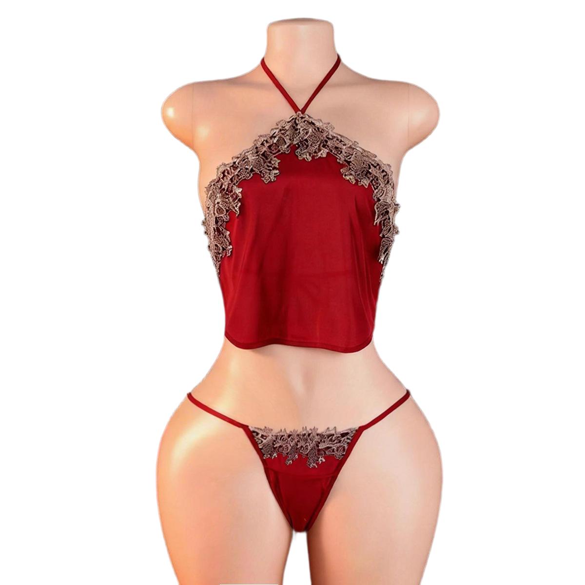 Anime Cosplay In Chinese - Ensemble de lingerie sexy rouge style