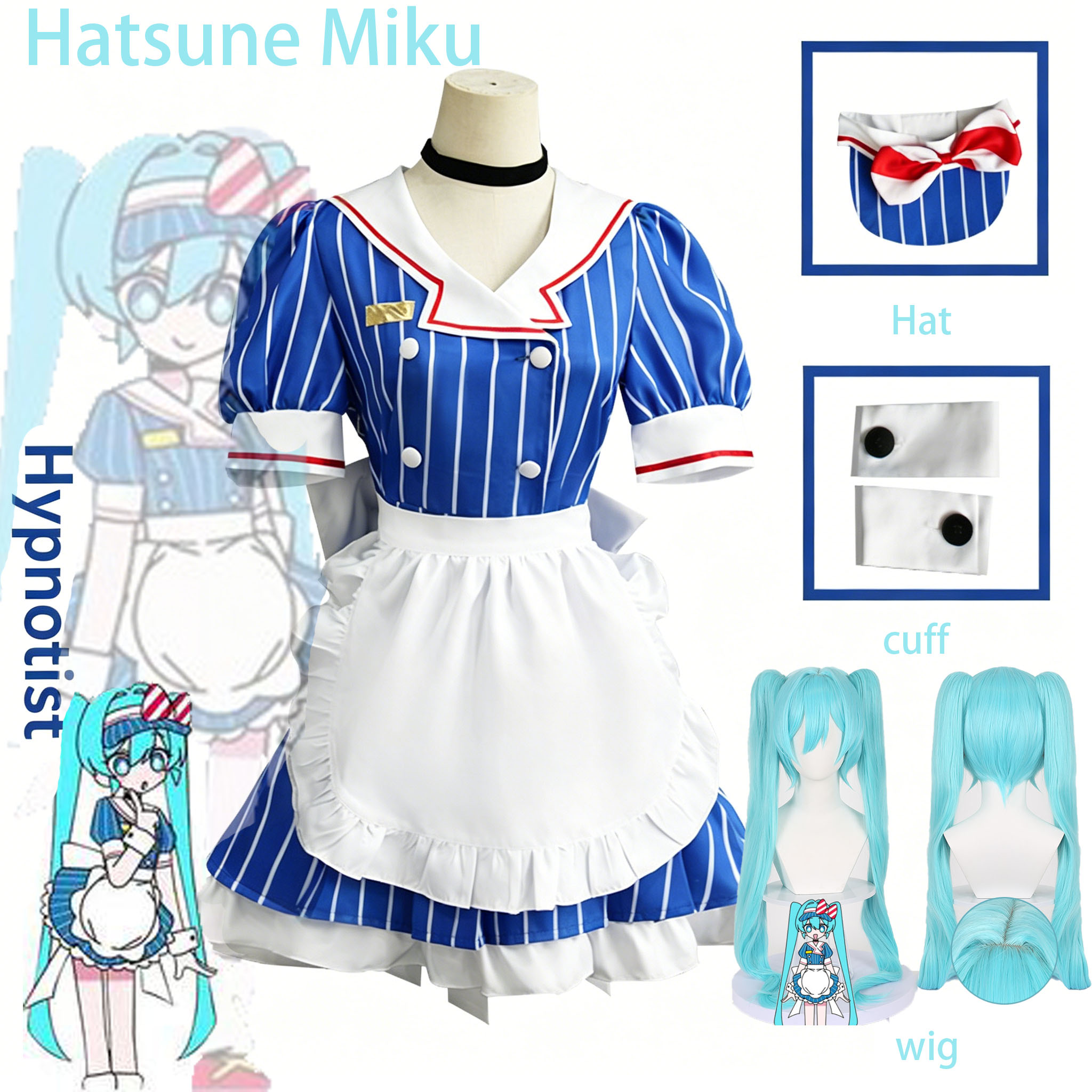 Uniforme de demoiselle d'honne - Cosplay Duo Anime avis et prix