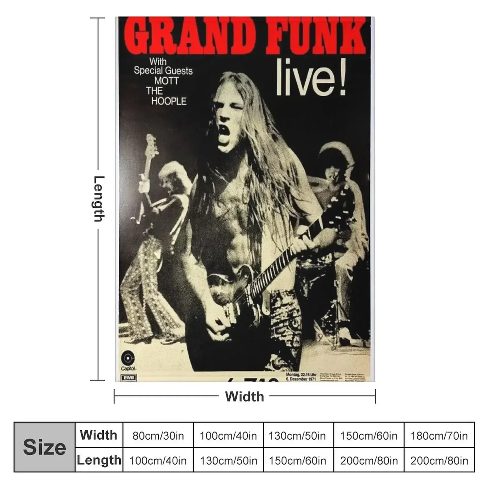 Grand Funk - Affiche de concer - Anime Cosplay Idea avis et prix