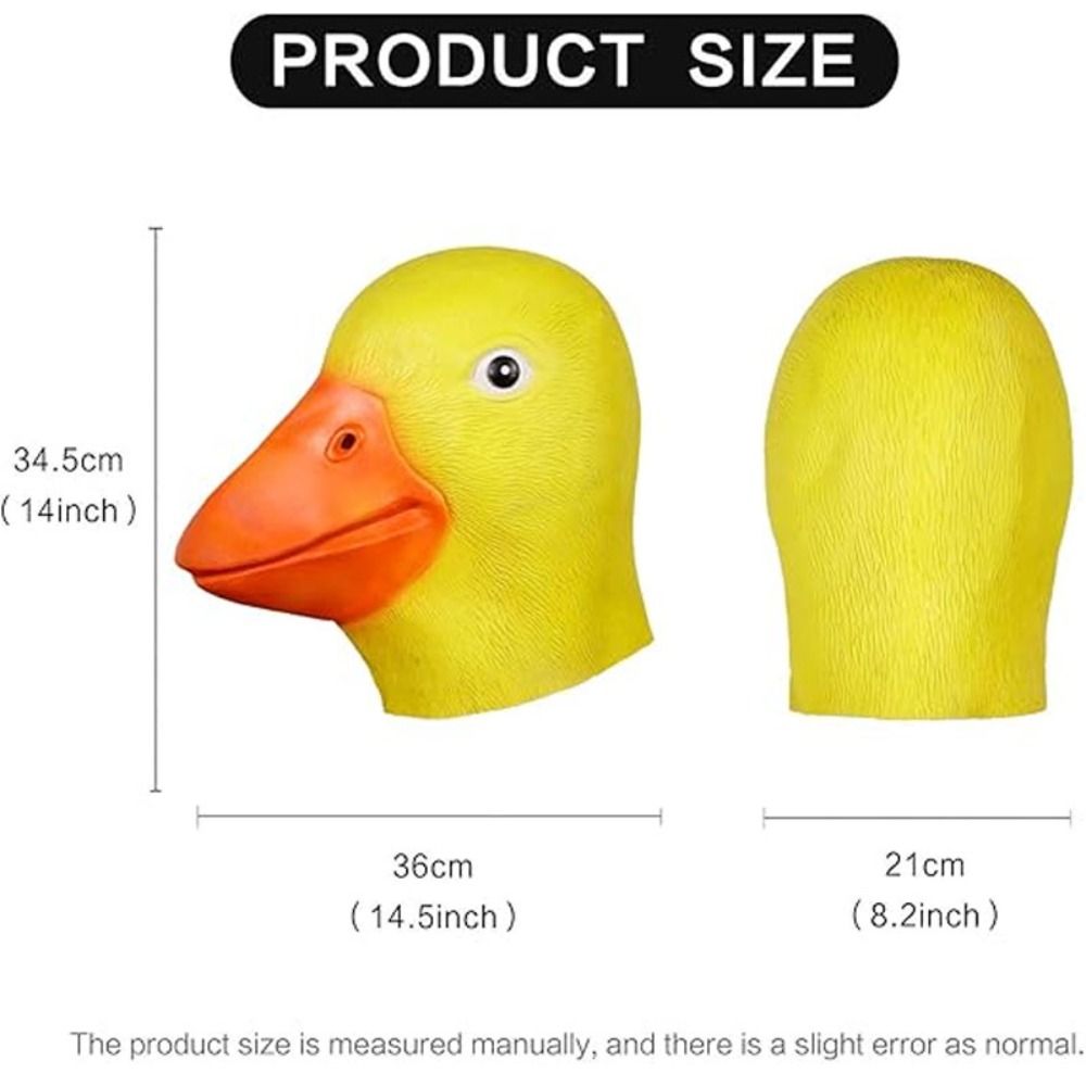Masque de tête de canard jaune - Anime Cosplay Pics avis et prix
